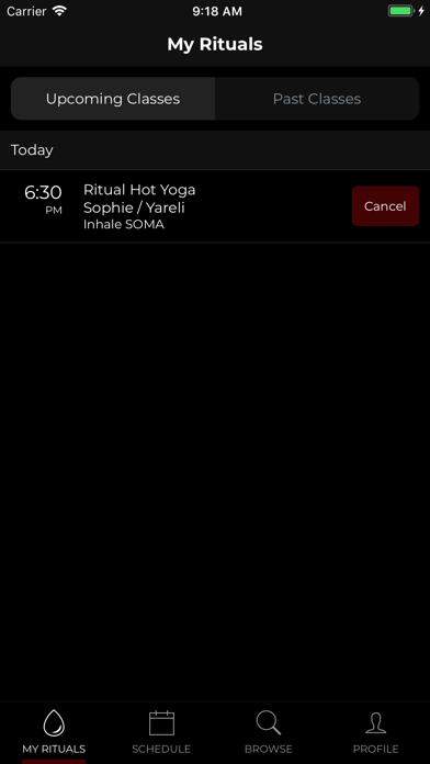 Ritual Hot Yoga Mobile Screenshot
