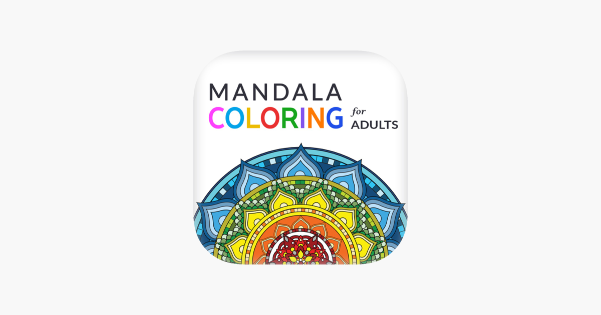 Large Print Mandalas Adult Coloring Book: Big, Beautiful and