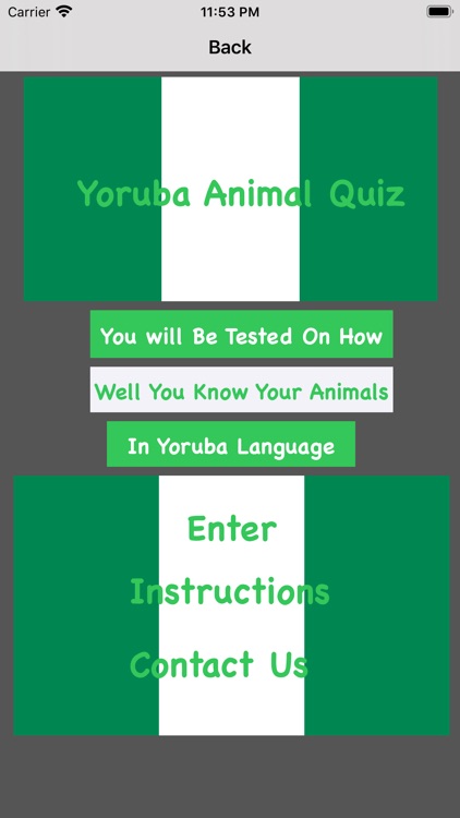 Yoruba Animal Quiz