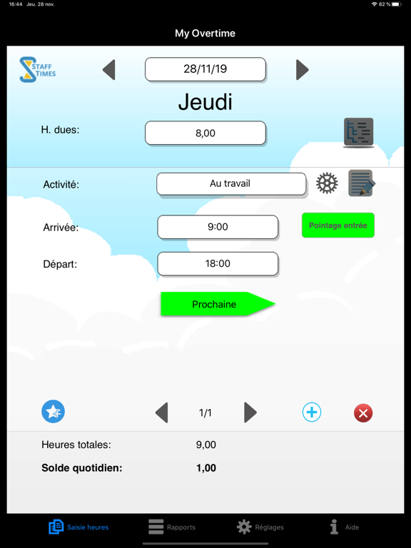 Screenshot #5 pour My Overtime IAP