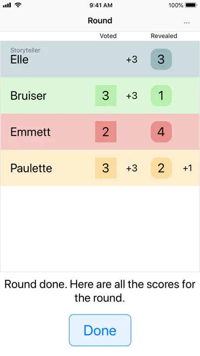 Dixit Score iPhone-skjermbilde 2