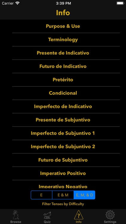 Spain: verb learning screenshot-3