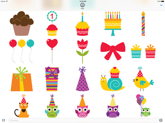 Screenshot #5 pour Happy Birthday Sticker Pack