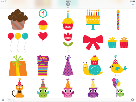 Happy Birthday Sticker Packのおすすめ画像2