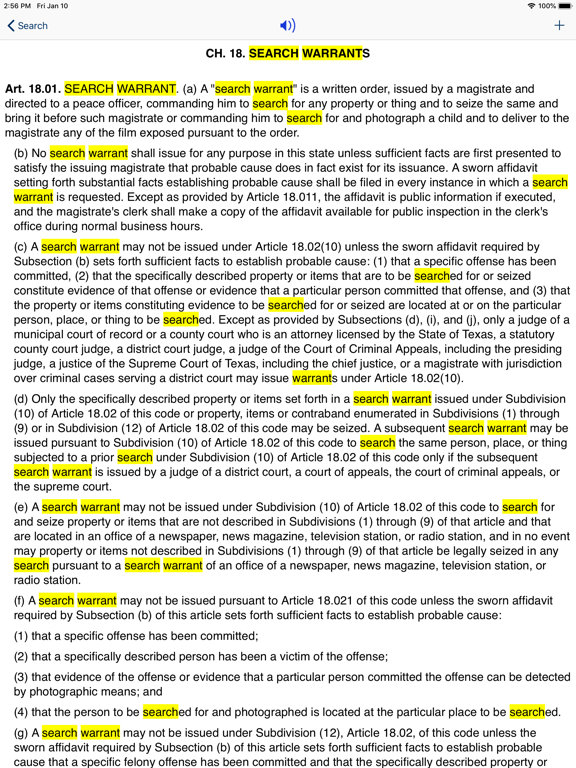 Screenshot #6 pour TX Code of Criminal Proc 2024