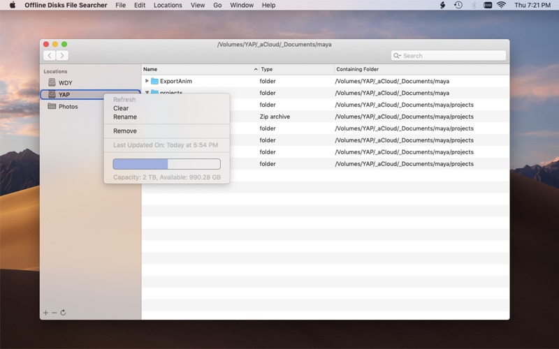 Screenshot #2 pour Offline Disks File Searcher