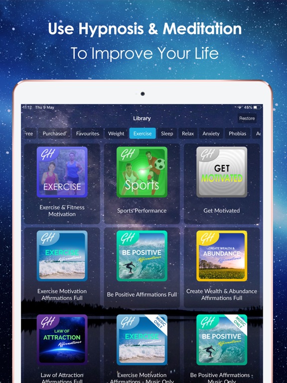 Ultimate Weight Loss Hypnosis iPad screenshot 5 - Health & Fitness app