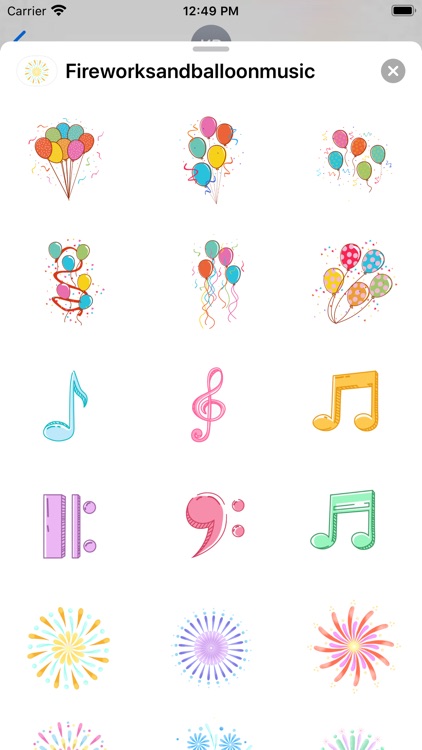 Fireworks balloon and music screenshot-3