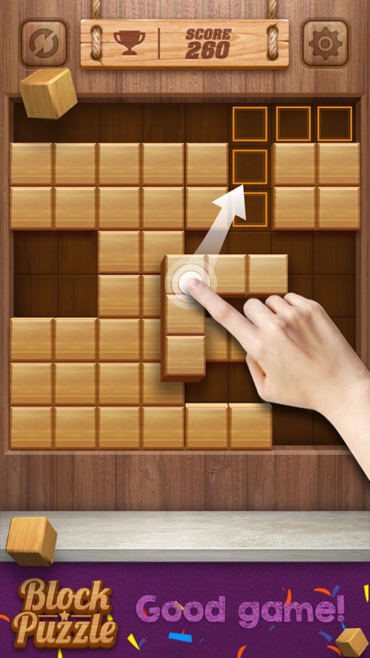 #4. Wood Cube Puzzle (iOS) 由: 松 郑