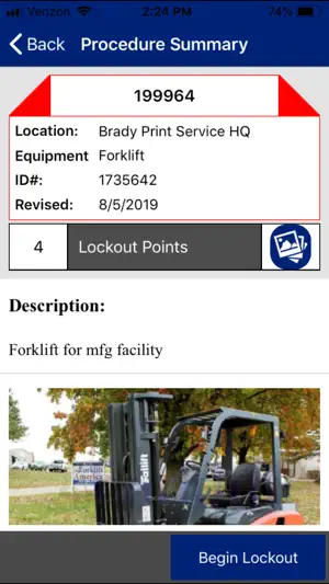 Brady Smart Lockout screenshot 1