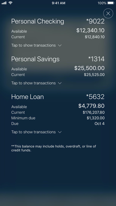 myCCCU Mobile Banking Screenshot