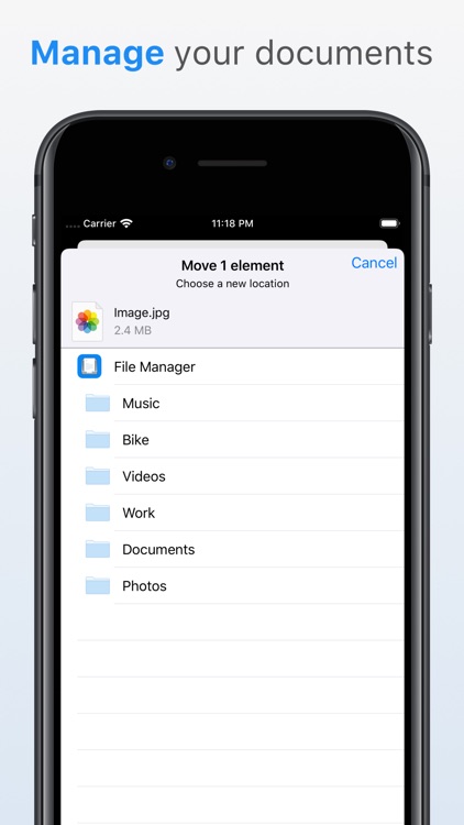File Manager  Wireless Storage
