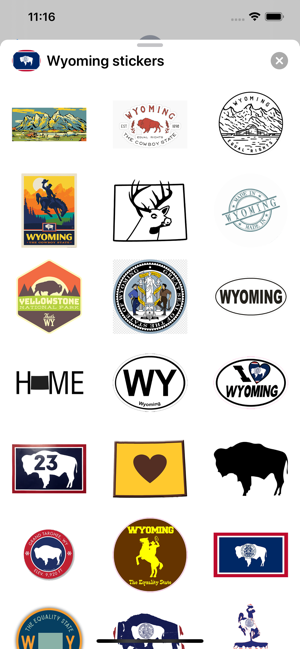 Wyoming emoji - USA stickers(圖1)-速報App