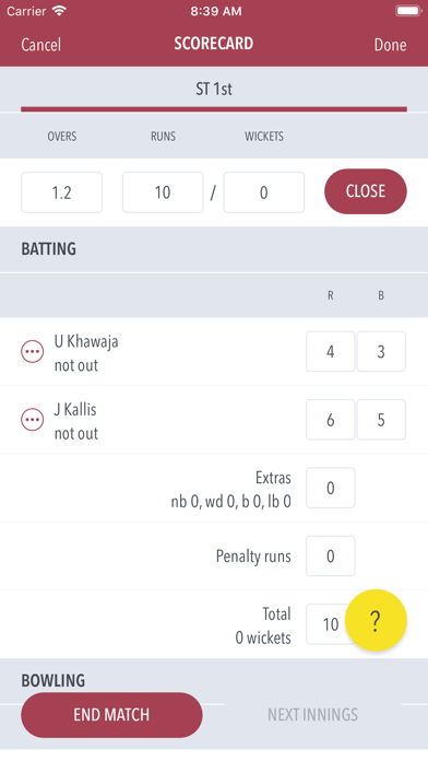 Cricket LiveScore EU Screenshot