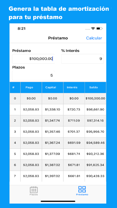 Screenshot #2 pour Evaluador de Préstamos
