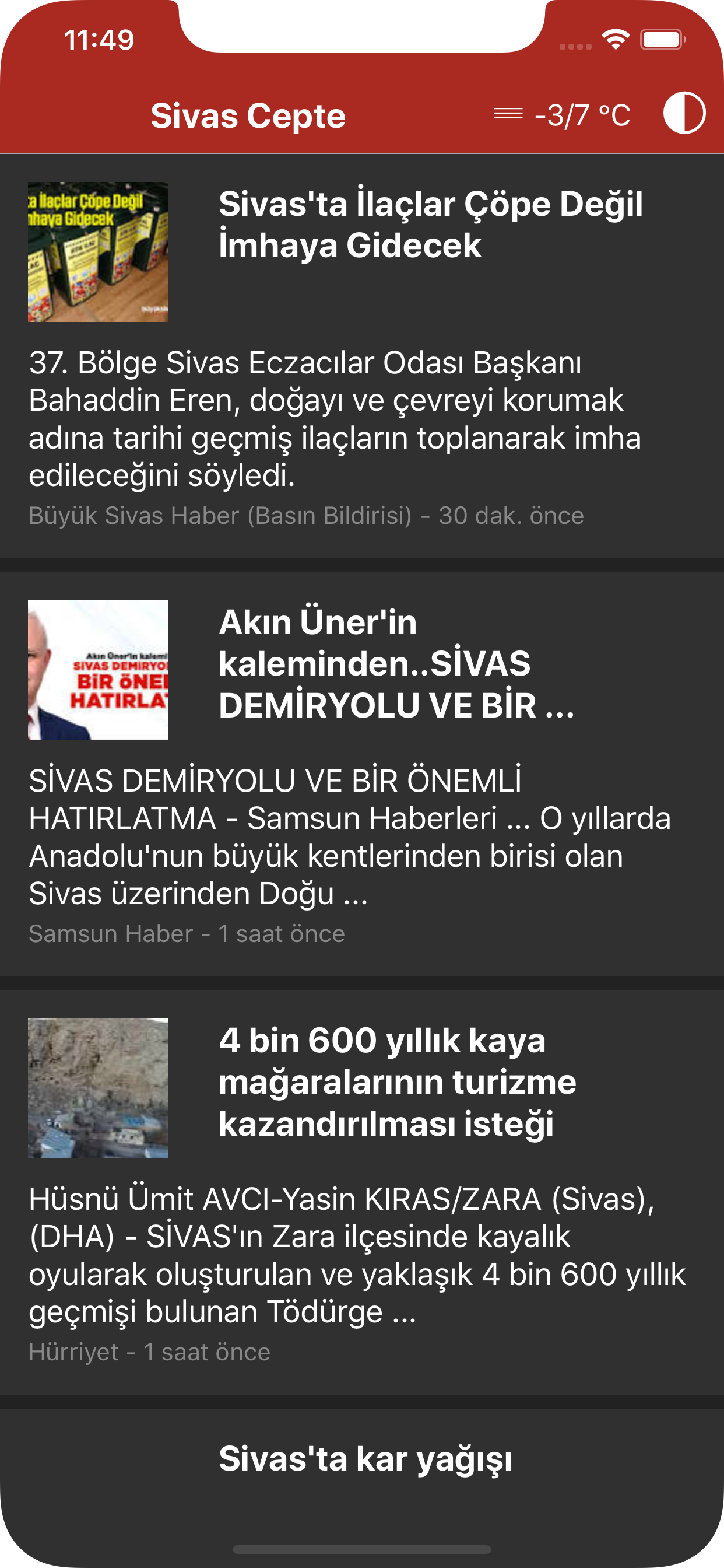 Sivas Cepte - Güncel Haberler