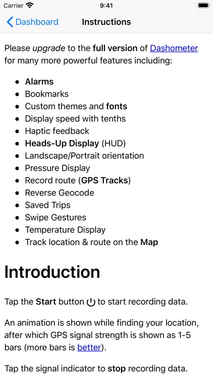 Dashometer-Lite GPS Dashboard