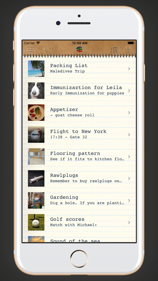 #5. memono Notepad (iOS) 来自: Dennis Ebbinghaus