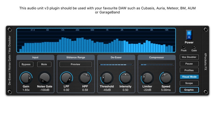 De-Esser AUv3 Audio Plugin