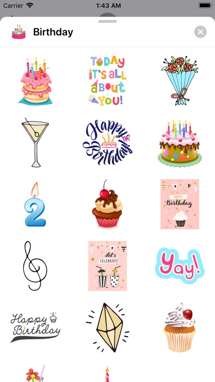 200+ Happy Birthday Stickers by Rifa Tasfia