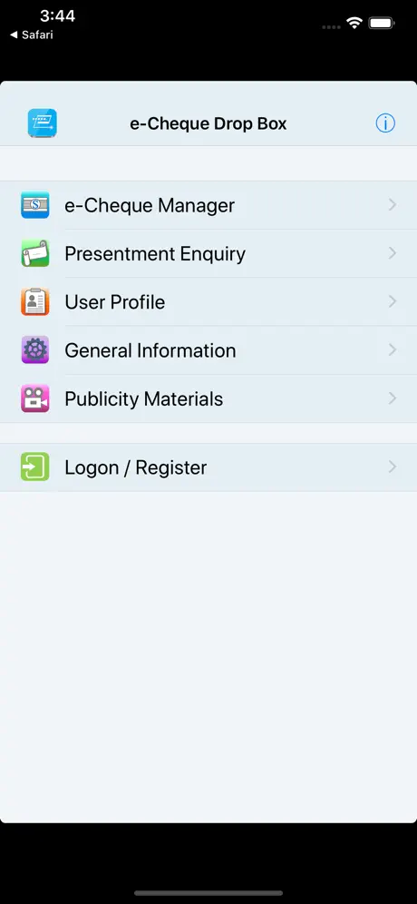 e-Cheque Drop Box