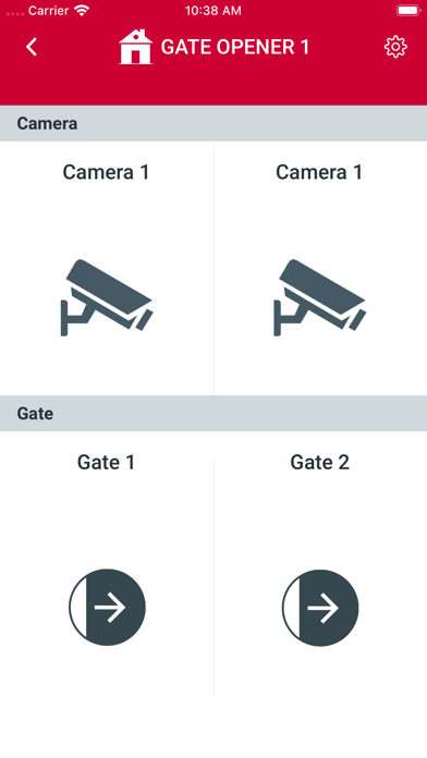 Gate Control User Screenshot