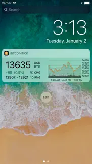 bitcointick pro bitcoin ticker iphone screenshot 2