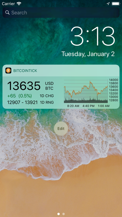 Screenshot #2 pour BitcoinTick Pro Bitcoin Ticker