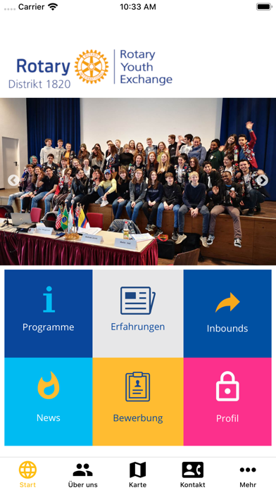 Rotary Jugenddienst D1820 Screenshot