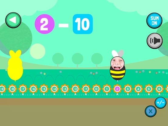 Crazy Math Number Line Lite iPad screenshot