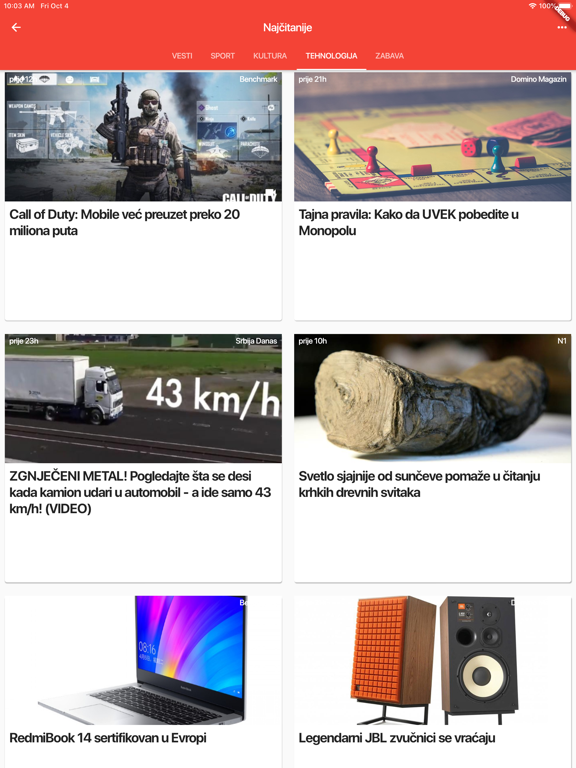 Screenshot #5 pour Novine SRB