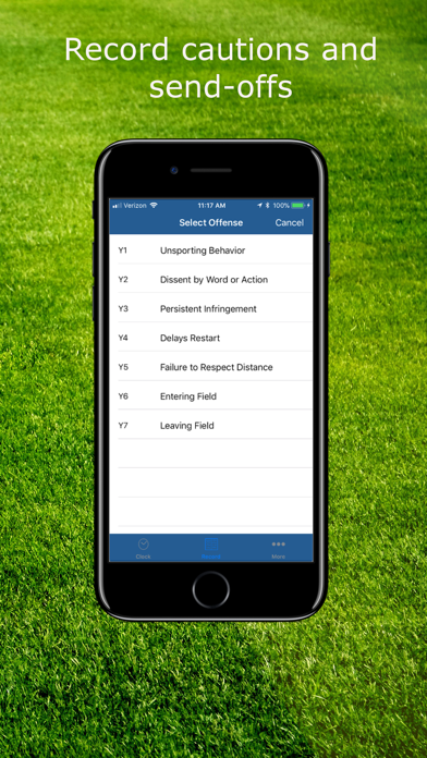 SFRef Soccer Referee Watch Screenshot