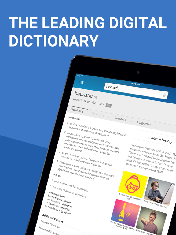 Dictionary.com for iPadのおすすめ画像1