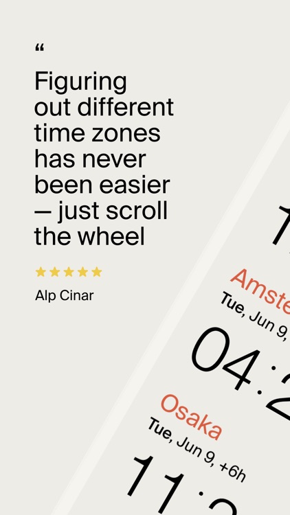 Timie – Time zone converter by Sergey Minkin