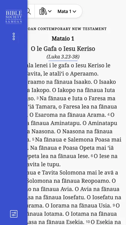 O LE Tusi Pa'ia - Samoan Bible screenshot 3 of 3