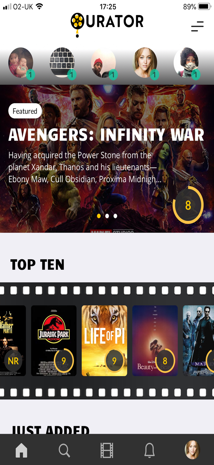 Qurator Movie Review App