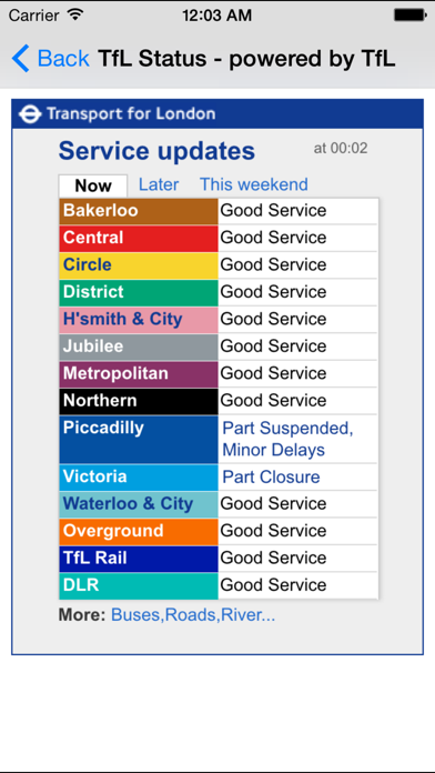London Train Route Planner Screenshot