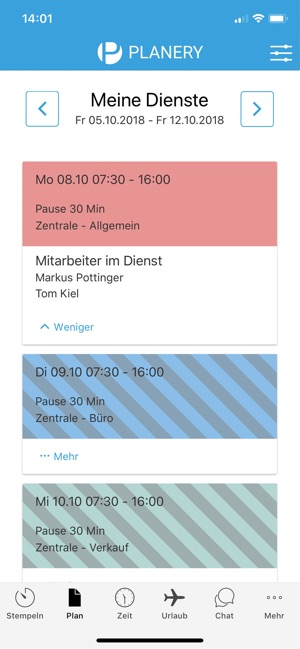 Planery - Dienstplanung