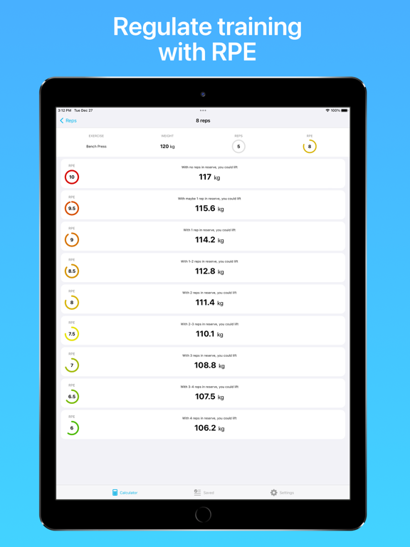 Rep Reserve iPad screenshot 7 - Health & Fitness app