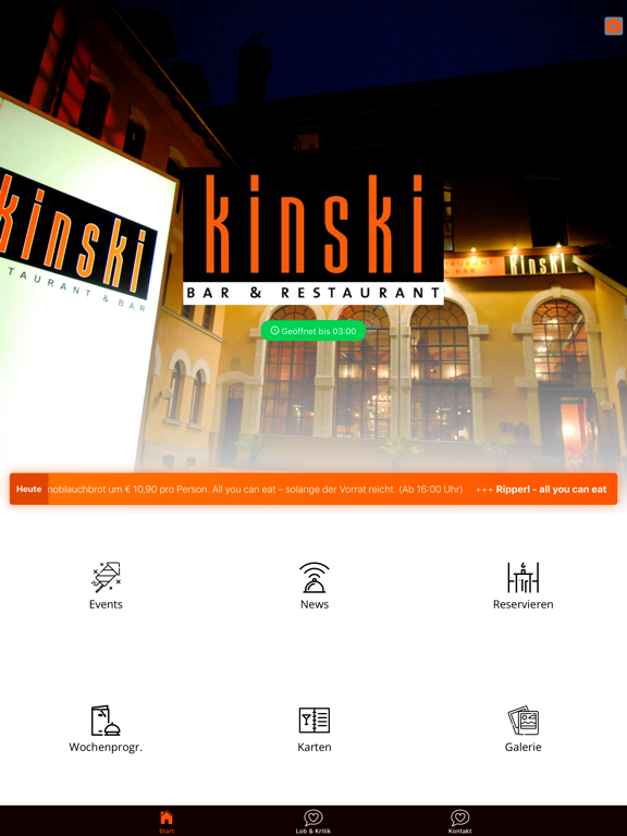 Screenshot #4 pour Kinski Bar & Restaurant