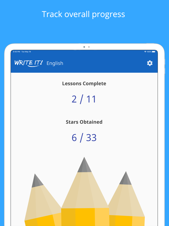 Write It! English iPad screenshot 5 - Education app