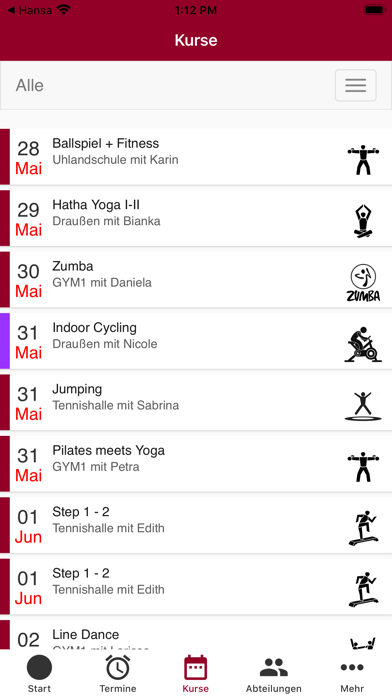 TSG Offenbach - Bürgel e. V. Screenshot