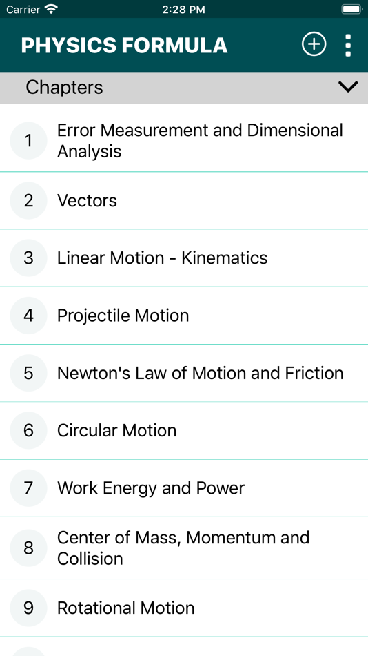 Physics Formula - 1.0.3 - (iOS)
