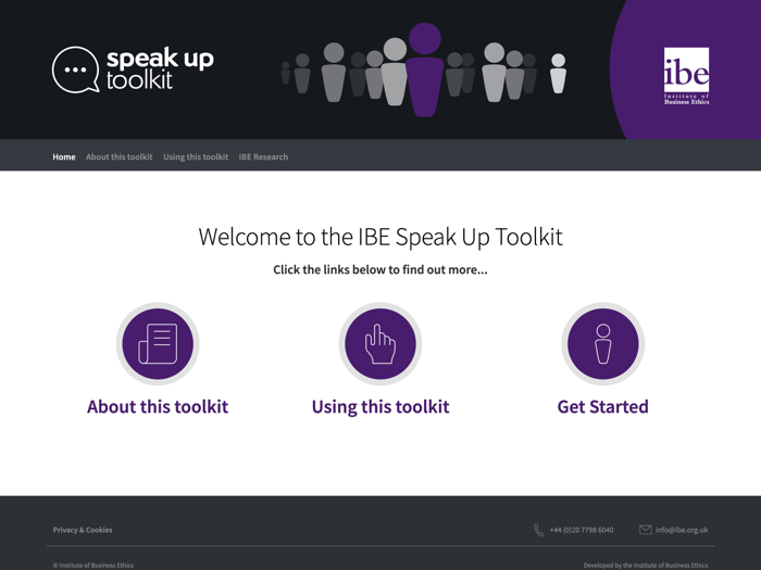 IBE Speak Up Toolkit