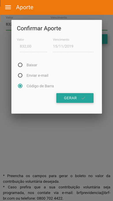 BRF Previdência Screenshot