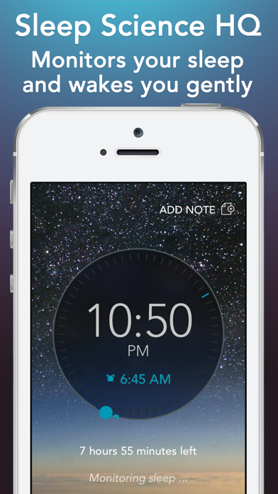Sleep Science HQ: alarm clock Screenshot