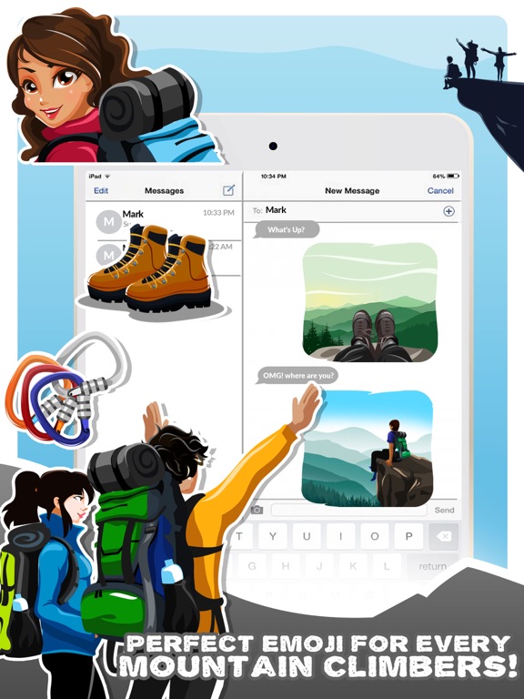 Screenshot #4 pour Mountain Climbing Gif Stickers