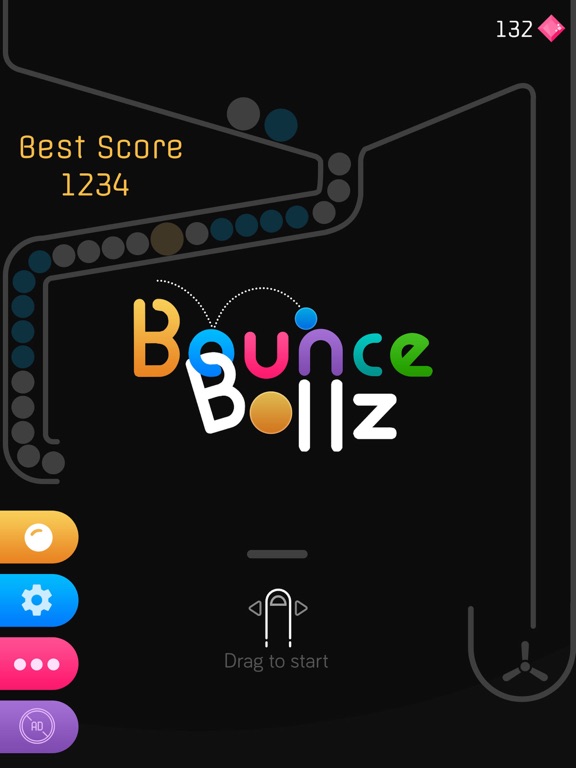 Bouncy Ballz Real Physics iPad screenshot