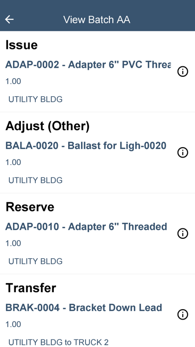 MCSJ Inventory Management iPhone screenshot 6 - Productivity app