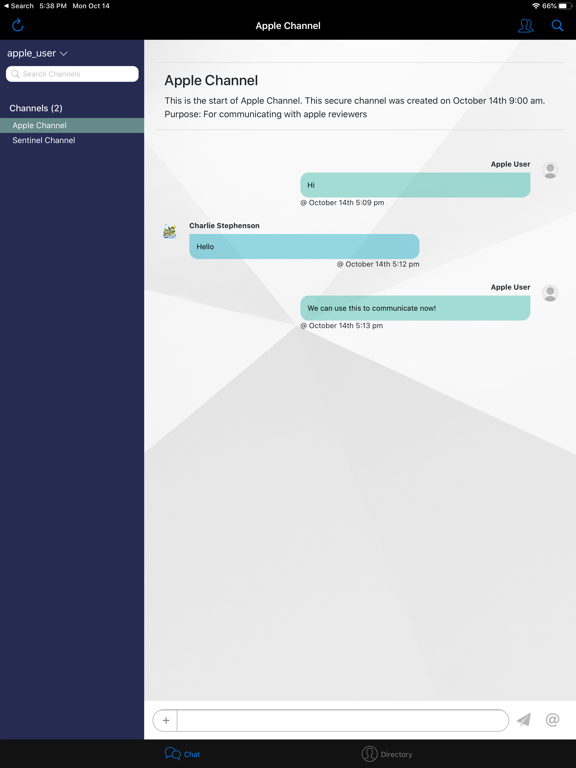 Screenshot #5 pour Sentinel Chat Channels